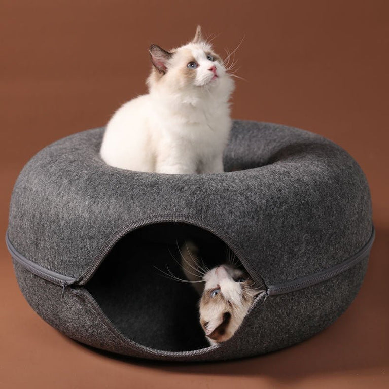 Donut-Shaped Tunnel Cat Bed - My Pet Is Very Cute