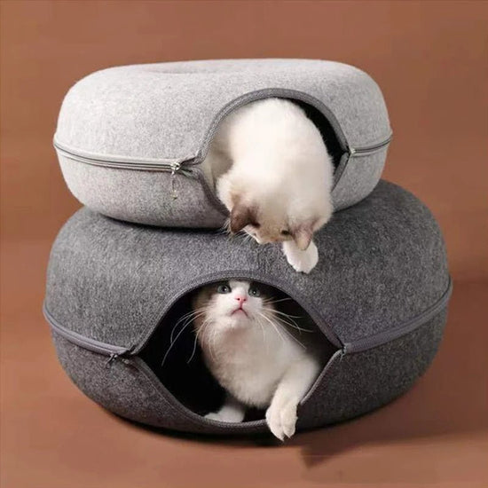 Donut-Shaped Tunnel Cat Bed - My Pet Is Very Cute