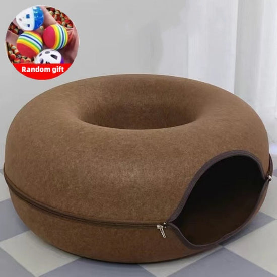 Donut-Shaped Tunnel Cat Bed - My Pet Is Very Cute