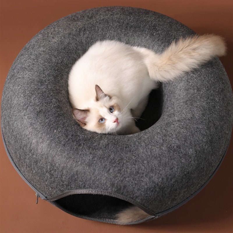 Donut-Shaped Tunnel Cat Bed - My Pet Is Very Cute