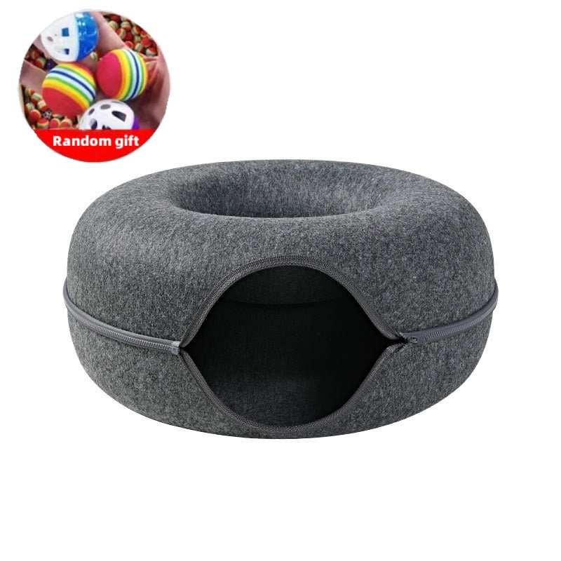 Donut-Shaped Tunnel Cat Bed - My Pet Is Very Cute