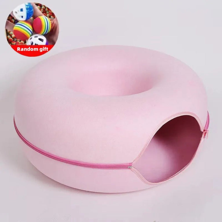 Donut-Shaped Tunnel Cat Bed - My Pet Is Very Cute