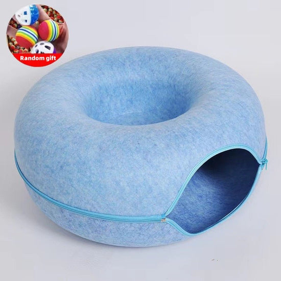 Donut-Shaped Tunnel Cat Bed - My Pet Is Very Cute