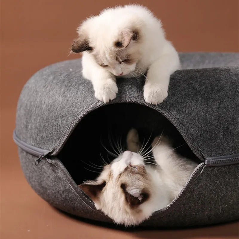 Donut-Shaped Tunnel Cat Bed - My Pet Is Very Cute