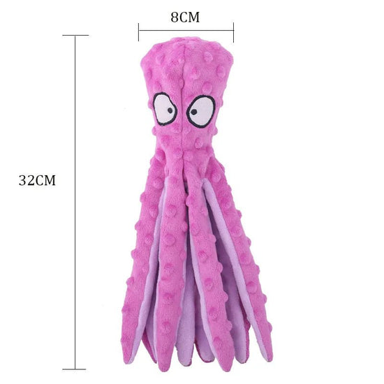 Octopus-Shaped Plush Pet Toy - My Pet Is Very Cute